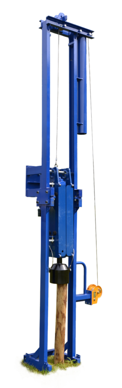 KH800 Hydraulic post driver with Rig/Guide for excavator