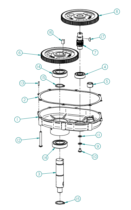 242-0120A CASE, TRANSMISSION